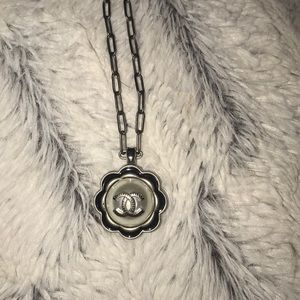 CHANEL Authentic repurposed button necklace
